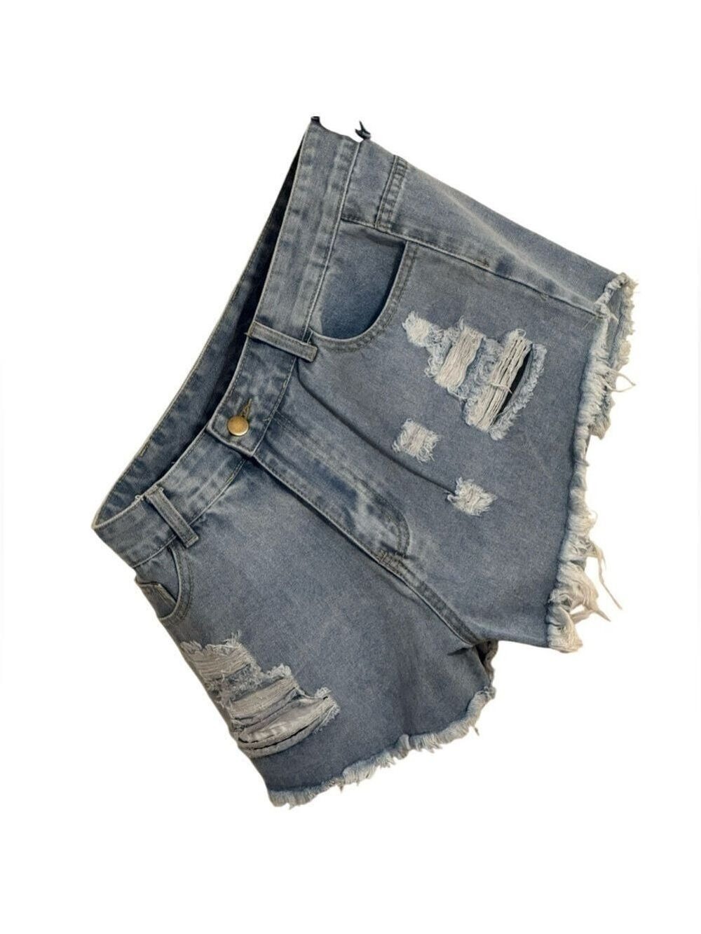 SHEIN Women's High Waist Denim Shorts Size 30 - Picture 8 of 15